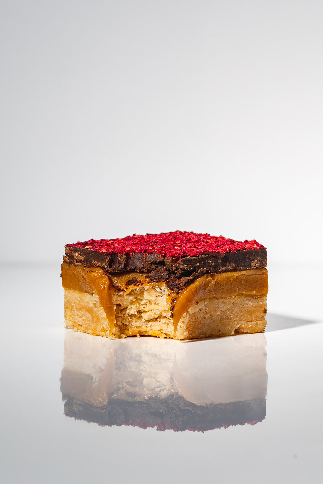 Chocolate Raspberry Artie Bar™ - Millionaire Shortbread