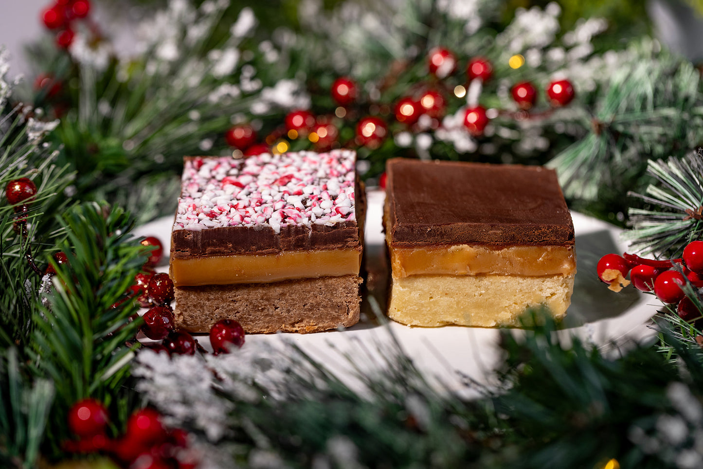 Peppermint Bark Artie Bar™ - Millionaire Shortbread