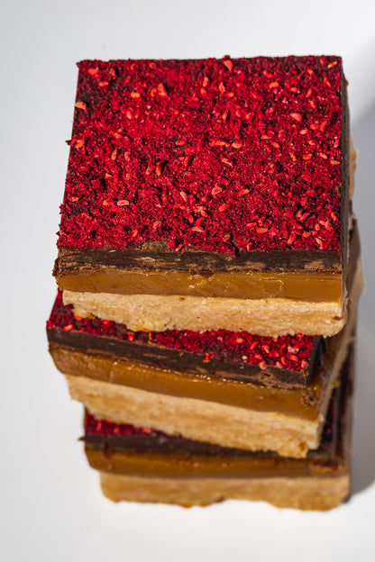 Chocolate Raspberry Artie Bar™ - Millionaire Shortbread