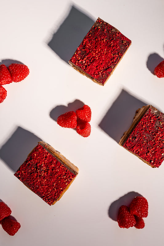 Chocolate Raspberry Artie Bar™ - Millionaire Shortbread