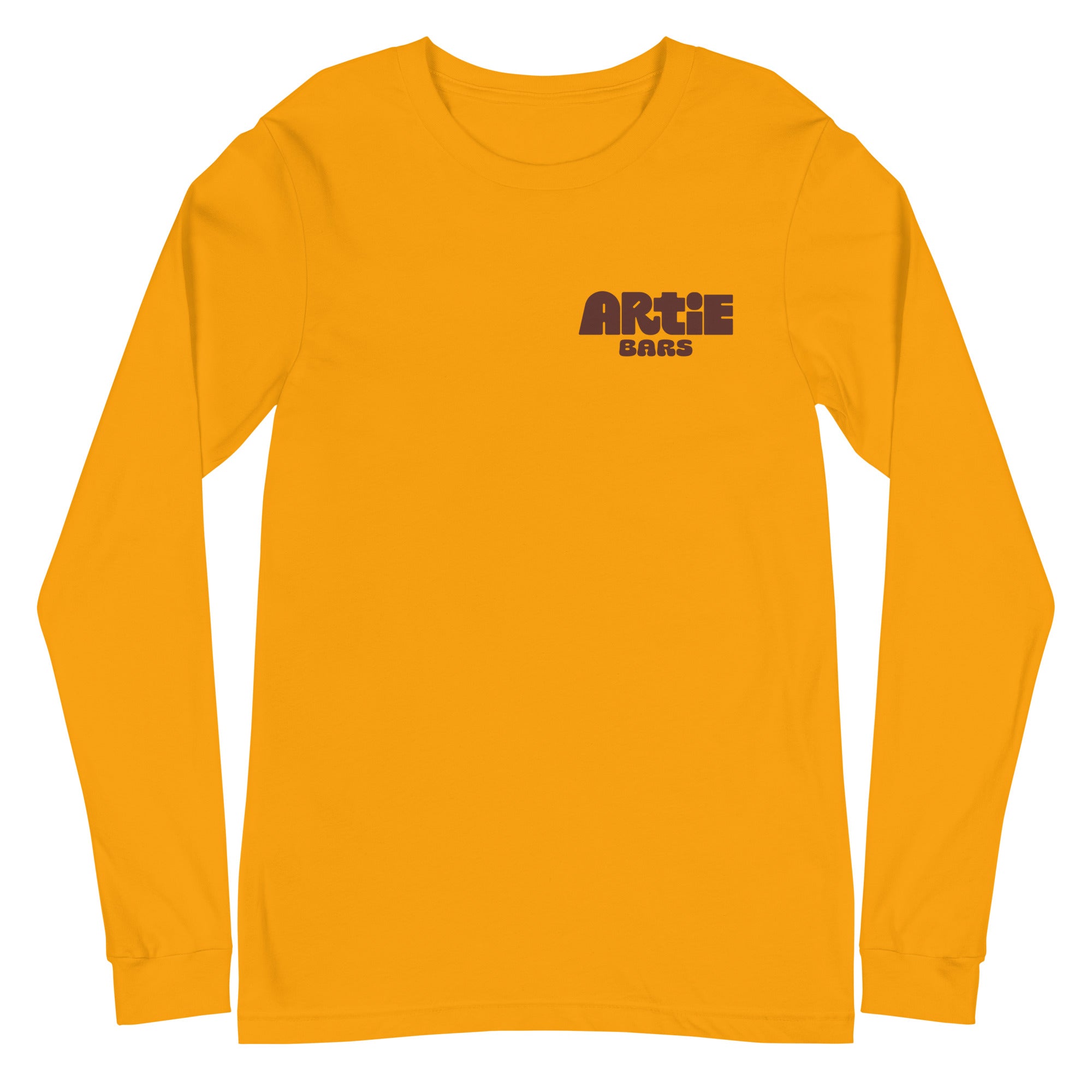 long sleeve shirt, casual long sleeve tee, versatile wardrobe staple, comfortable everyday shirt, casual outfit ideas, stylish long sleeve top, unisex long sleeve shirt, breathable cotton tee, long sleeve shirt for all seasons, classic long sleeve design, wardrobe essential, soft and durable long sleeve shirt, Artie Bars merch